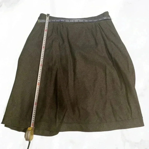 Banana Republic day-night office Aline classic stylish grey flared midi skirt 6 - Picture 5 of 5